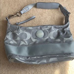 Light blue Coach purse